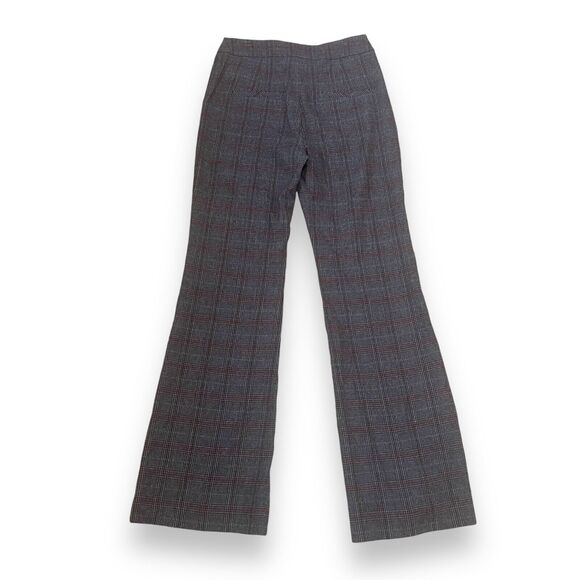 NWT Veronica Beard Lebone Flare Leg Pant Trouser in Plaid Size 4 Wool Blend $478 - Picture 11 of 14